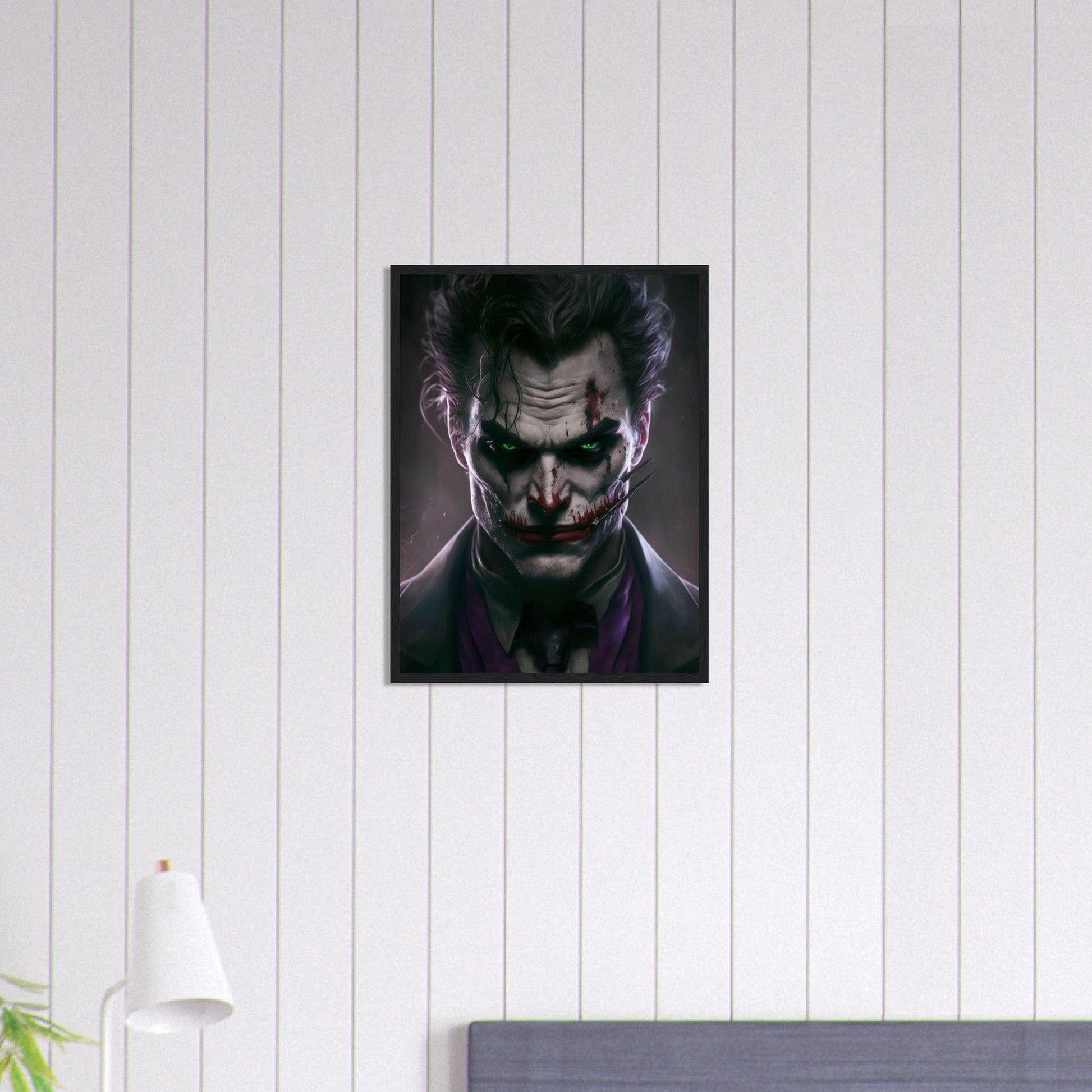 Canvanation Print Material Tableau Joker Noir Et Blanc