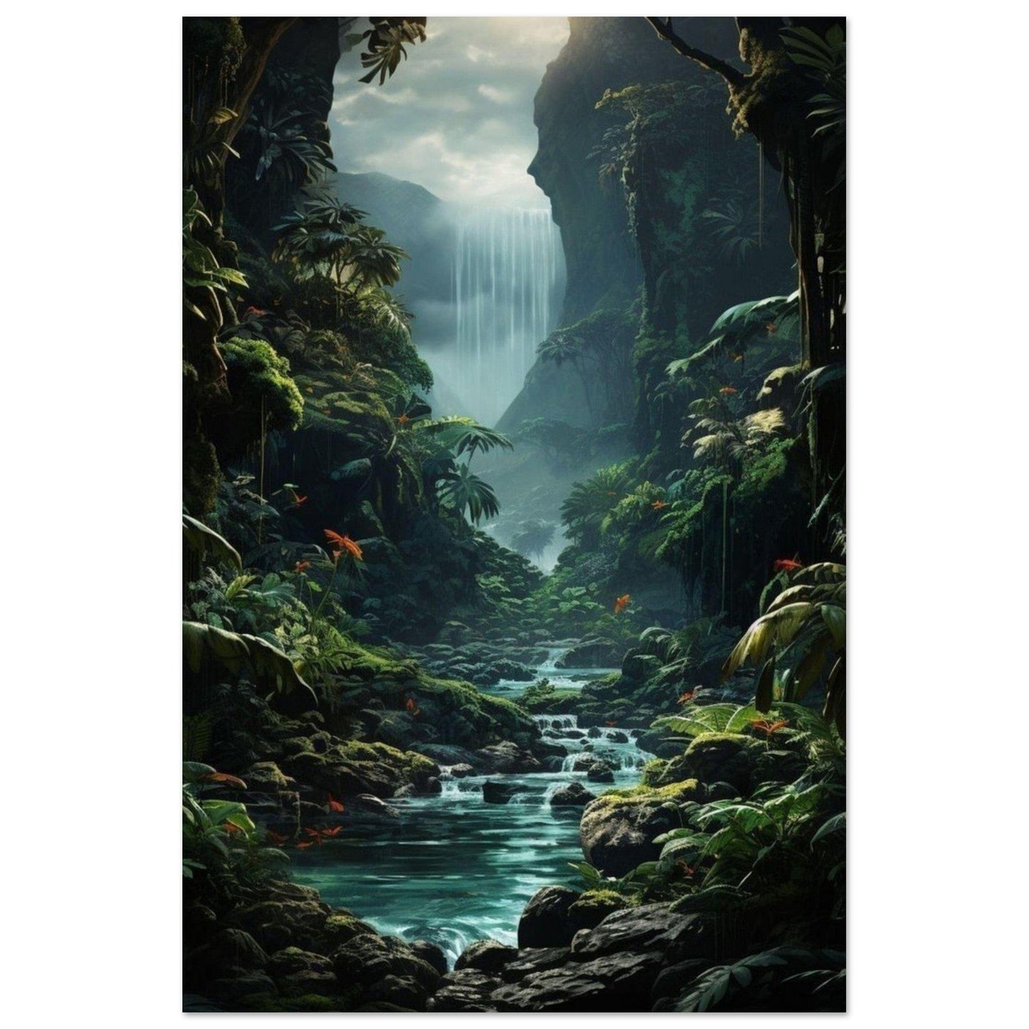 Gelato Print Material 60x90 cm / 24x36″ Affiche Jungle Moderne