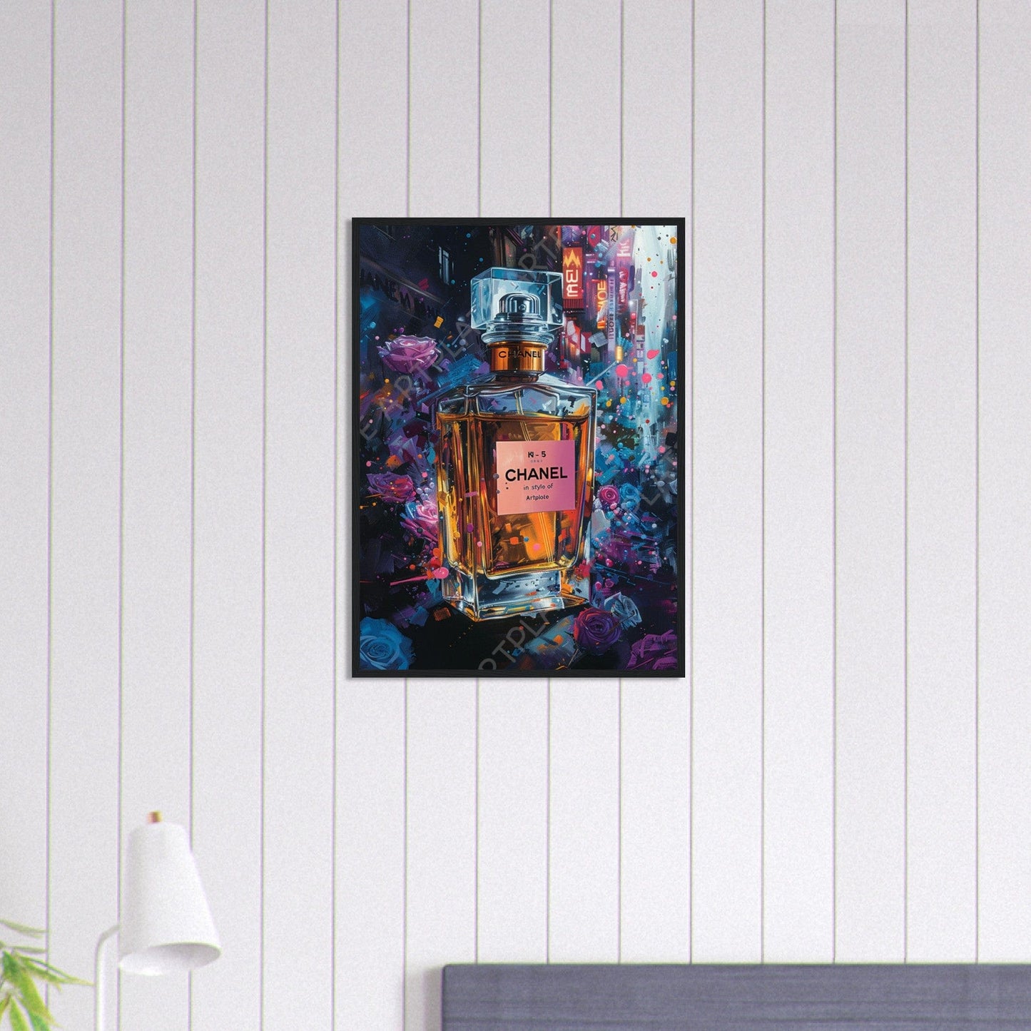 Canvanation Print Material 50x70 cm / 20x28″ Tableau Chanel Numéro 5 Parfum Orange