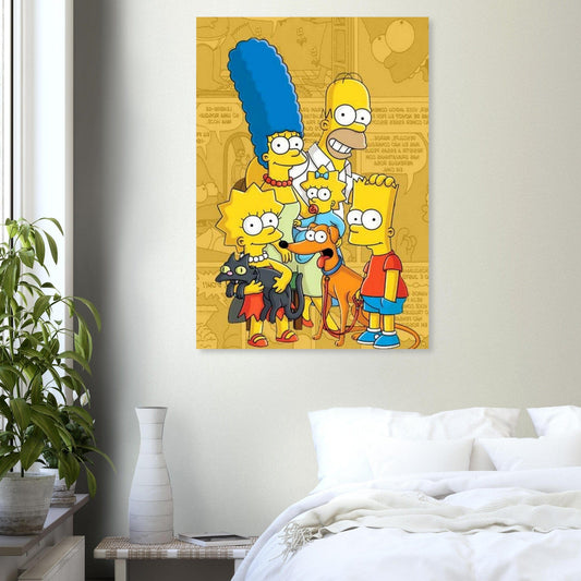 Canvanation Print Material 70x100 cm / 28x40″ Poster La Famille Simpson