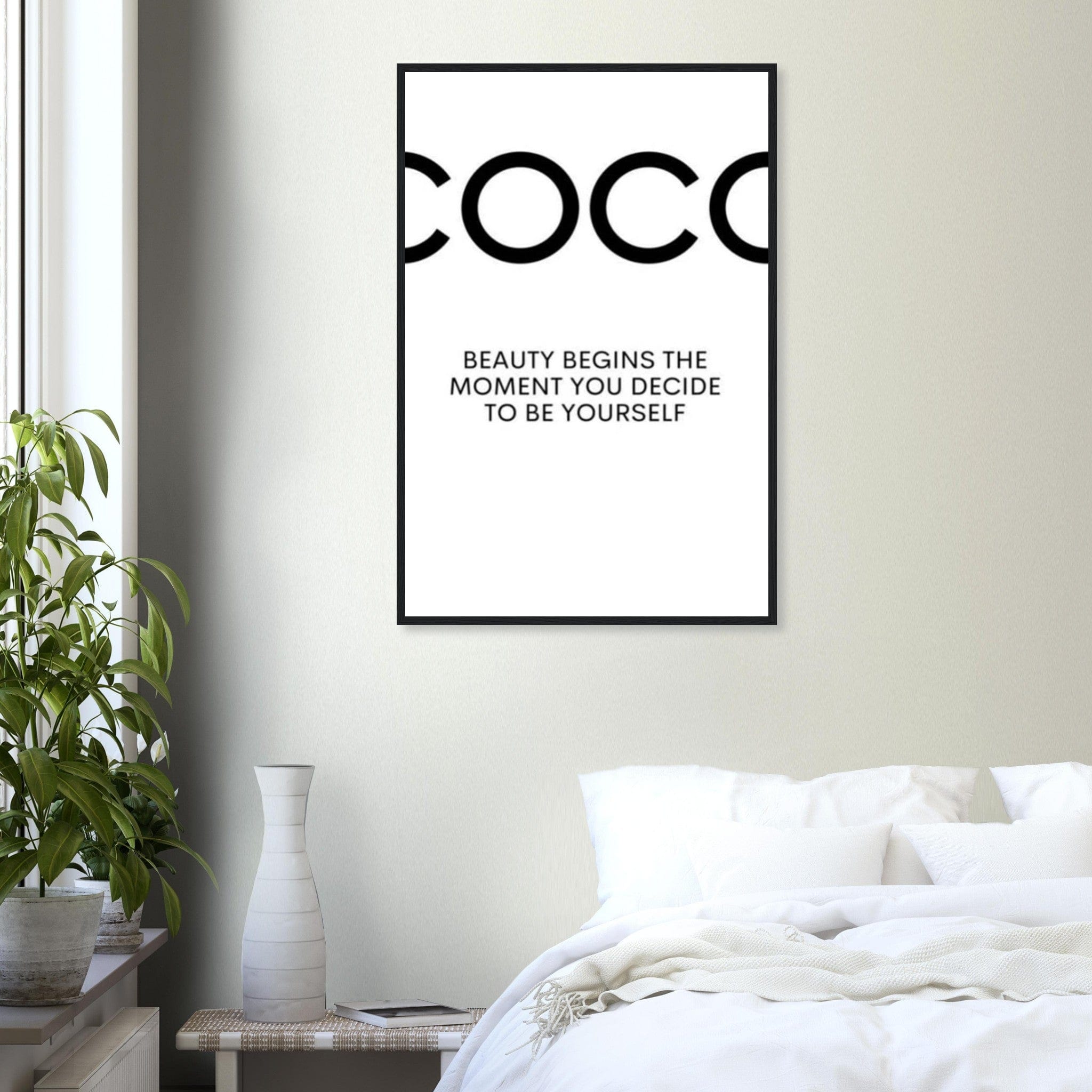 Canvanation 2 / 50x70 cm / 20x28″ / Avec Cadre Tableau Marque De Luxe Coco Chanel