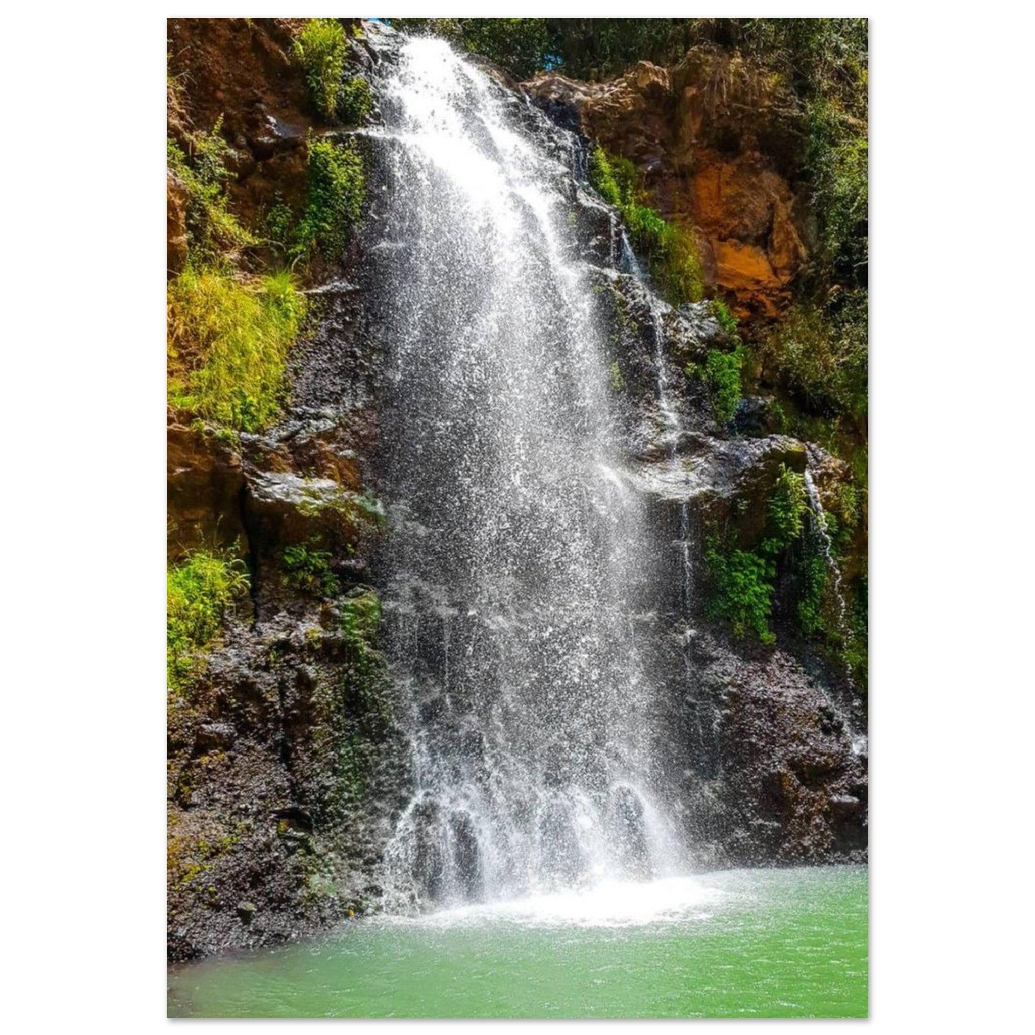 Gelato Print Material 70x100 cm / 28x40″ Affiche Africain Cascade de Dieu Kenya