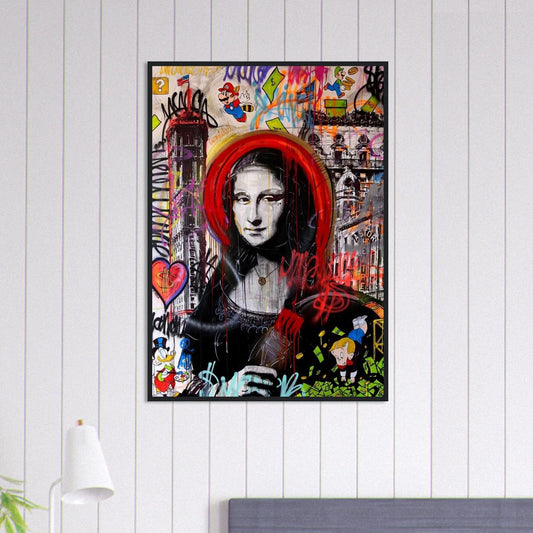 Canvanation Print Material 70x100 cm / 28x40″ Tableau Street Art Joconde