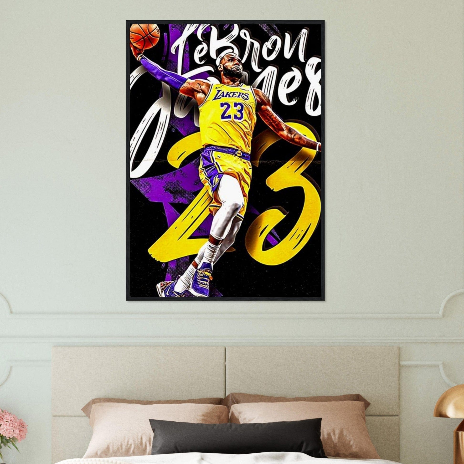 Canvanation Print Material Tableau Basket Lebron James