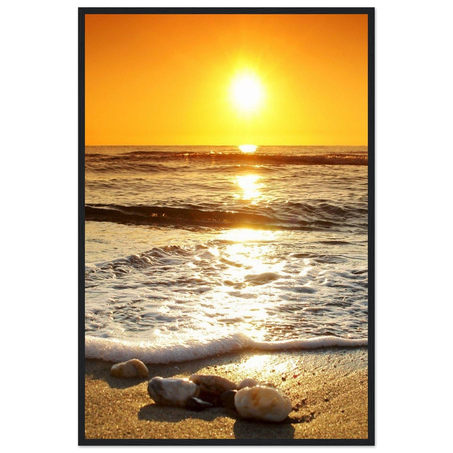 Gelato Print Material 60x90 cm / 24x36″ Tableau Coucher De Soleil Sur La Mer