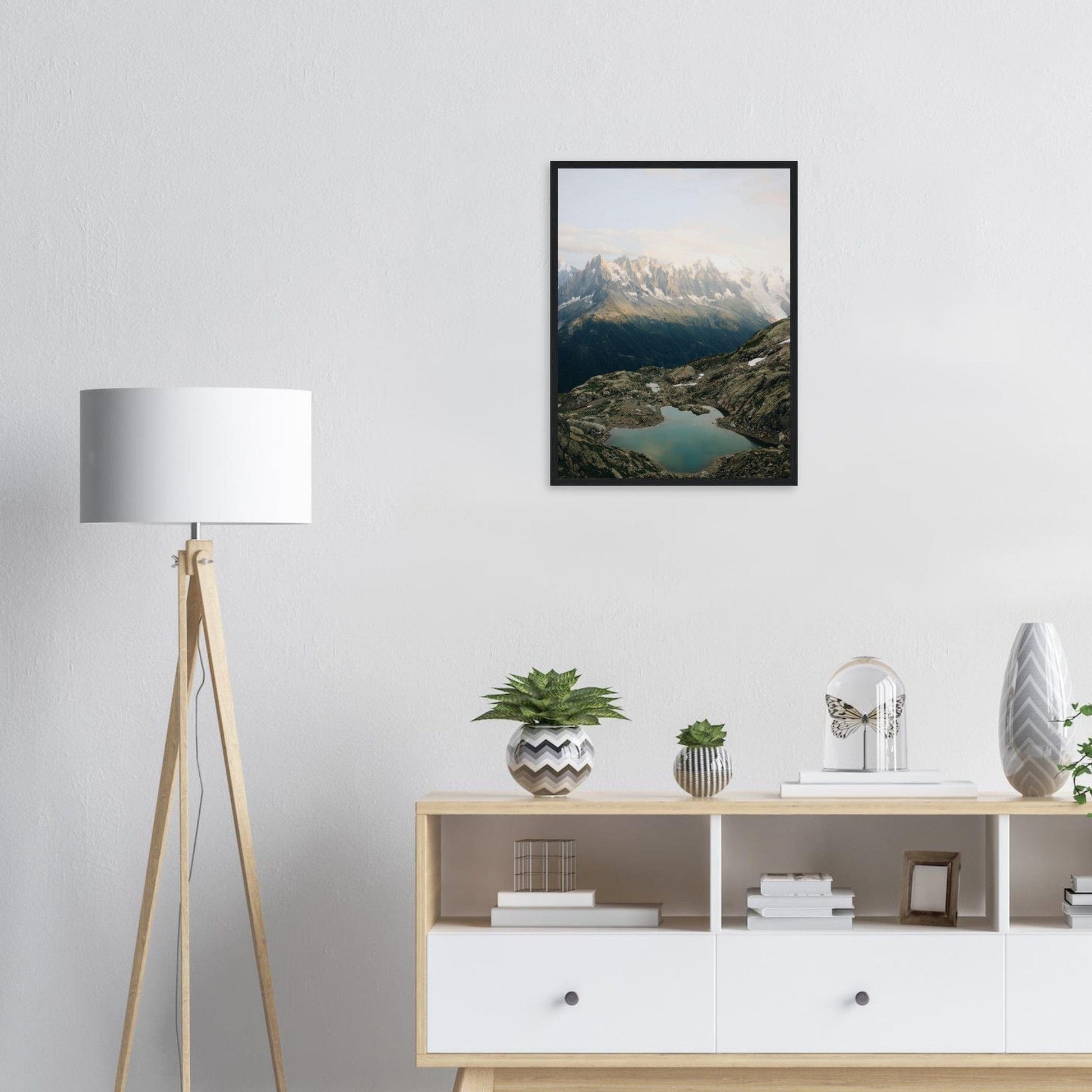 Canvanation Print Material Cadre Paysage Montagne Lac