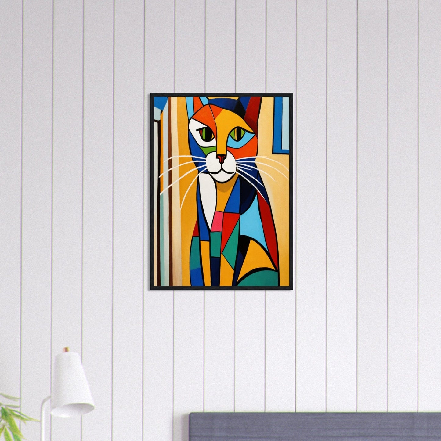 Canvanation Print Material 50x70 cm / 20x28″ Tableau Chat Chasseur De Rêves