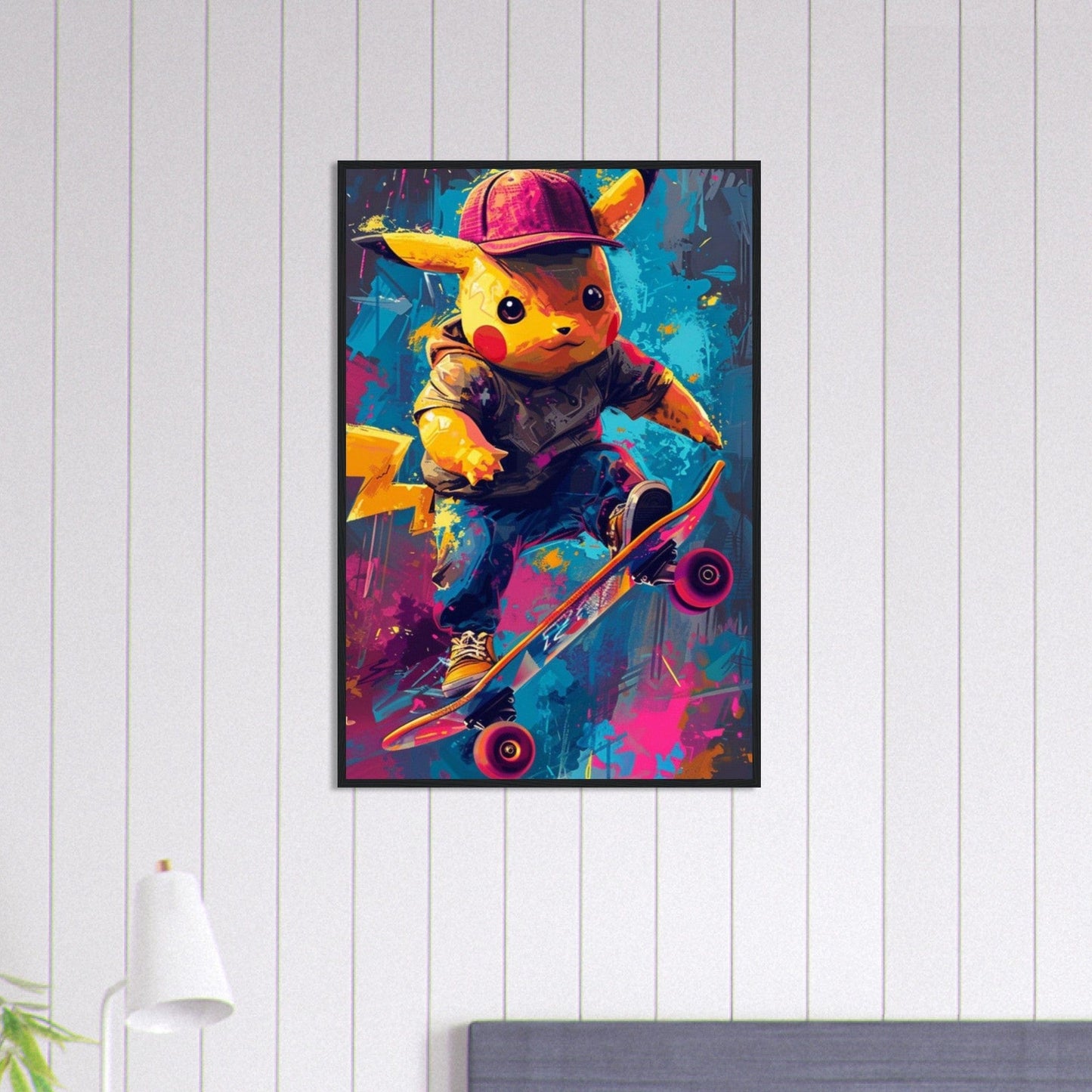 Canvanation Print Material 60x90 cm / 24x36″ Tableau Pokémon Pop Art Skate