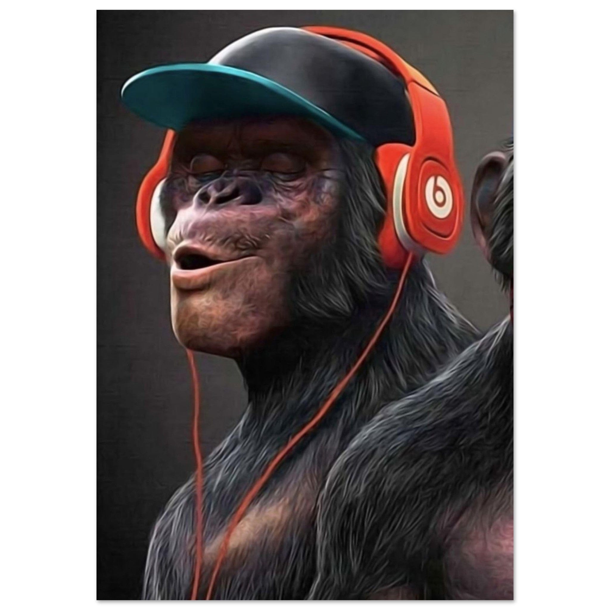 Canvanation Print Material A1 (59.4 x 84.1 cm) Poster Singe Casque Orange