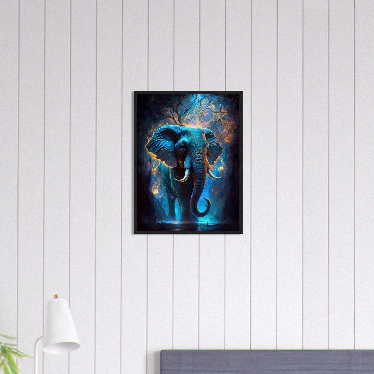 Canvanation Print Material 45x60 cm / 18x24″ Tableau Elephant Lueur Crépusculaire