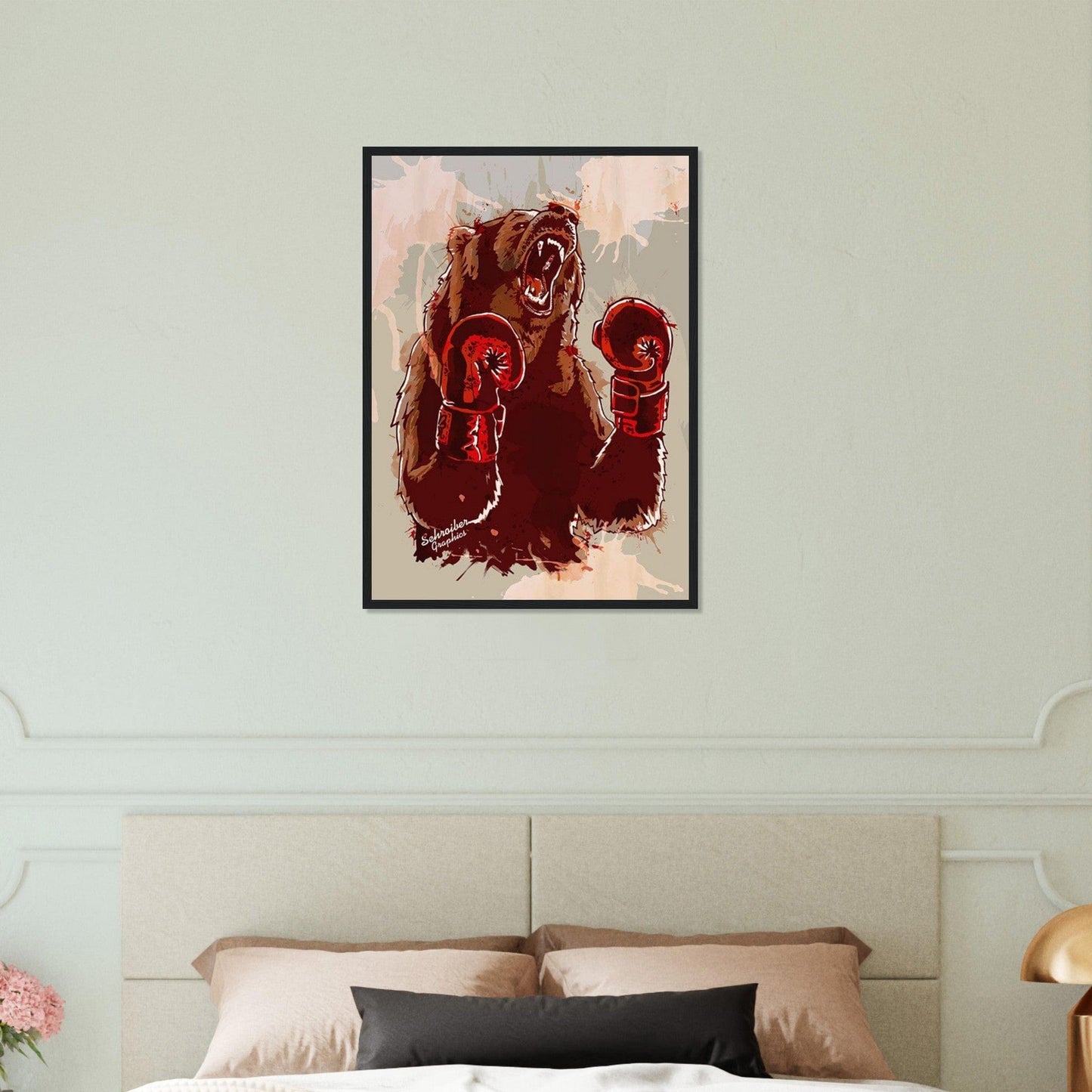 Canvanation Print Material 50x70 cm / 20x28″ Tableau Boxe Ours