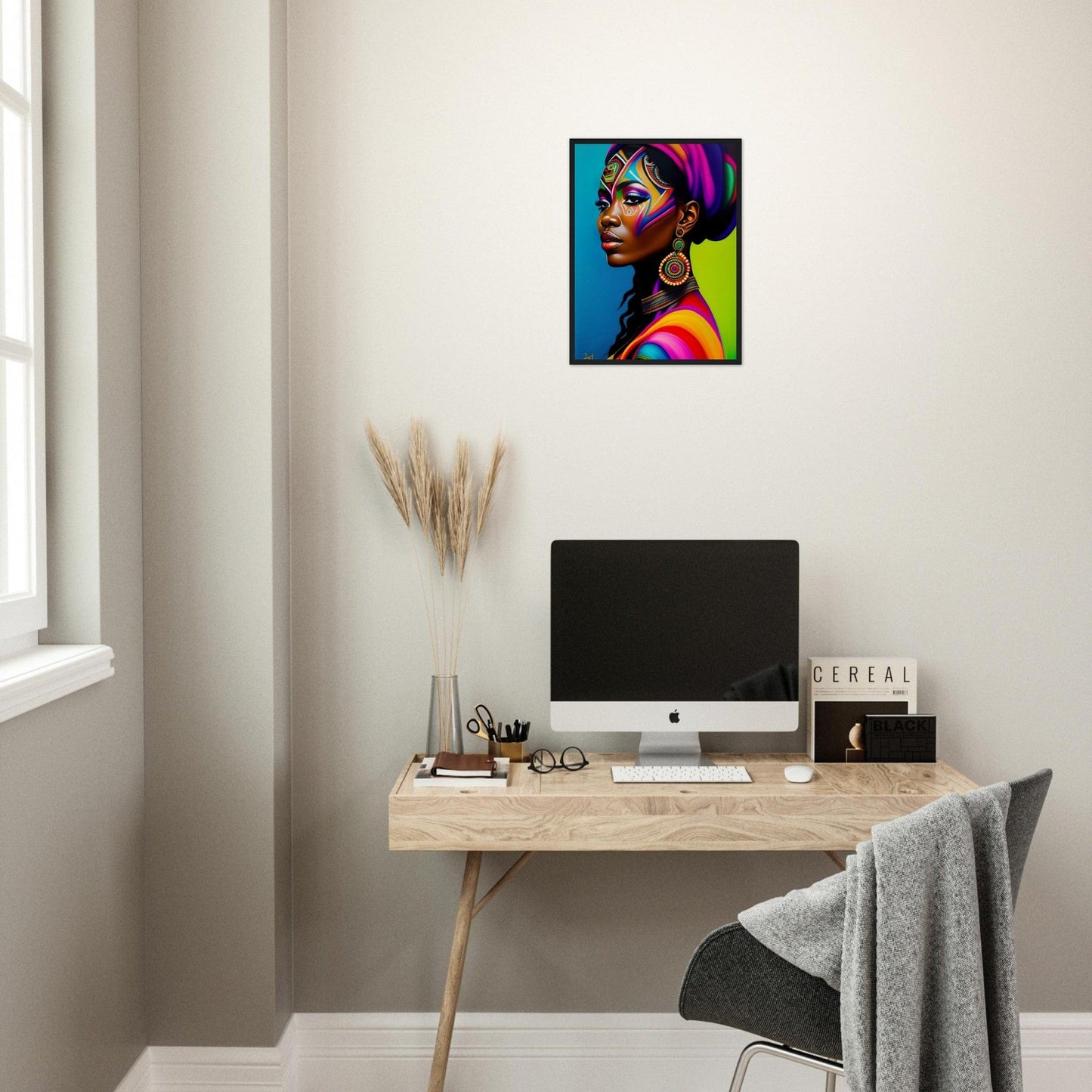 Canvanation Print Material Tableau Africaine Peinture Couleur
