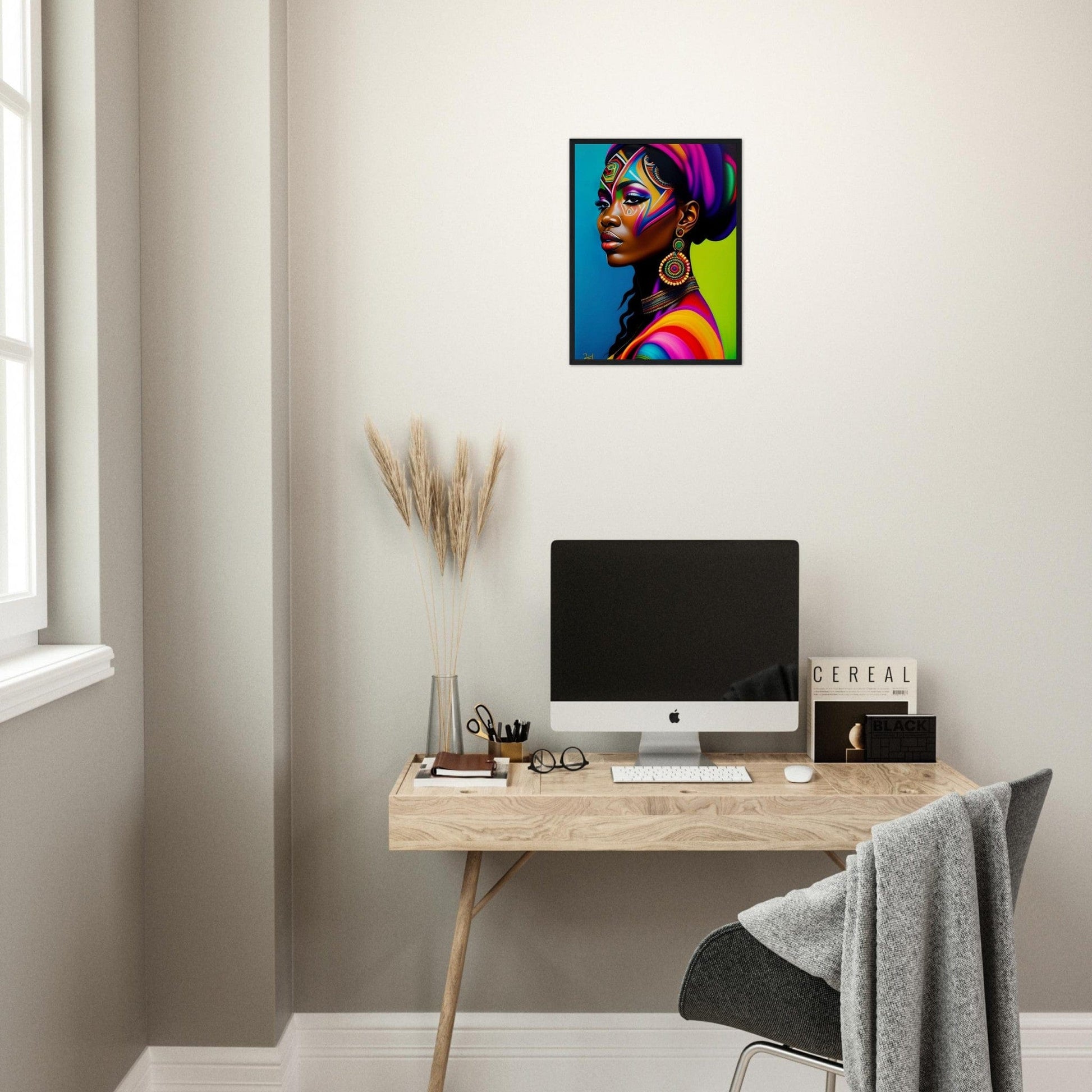 Canvanation Print Material Tableau Africaine Peinture Couleur