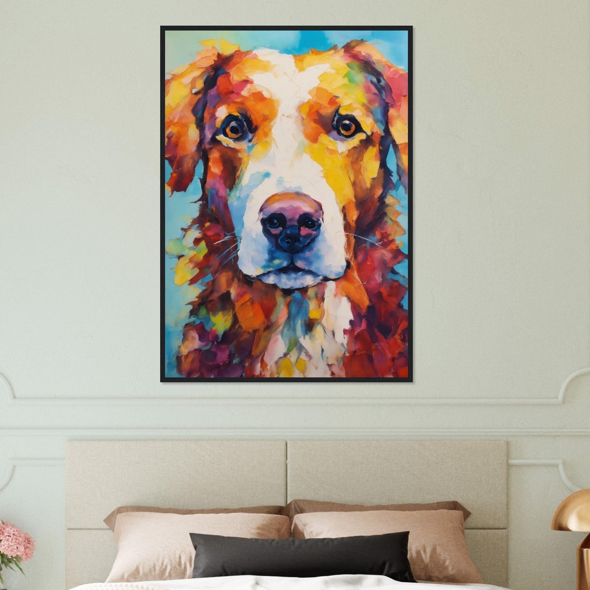 Canvanation Print Material Tableau Chien Ombre Fidèle