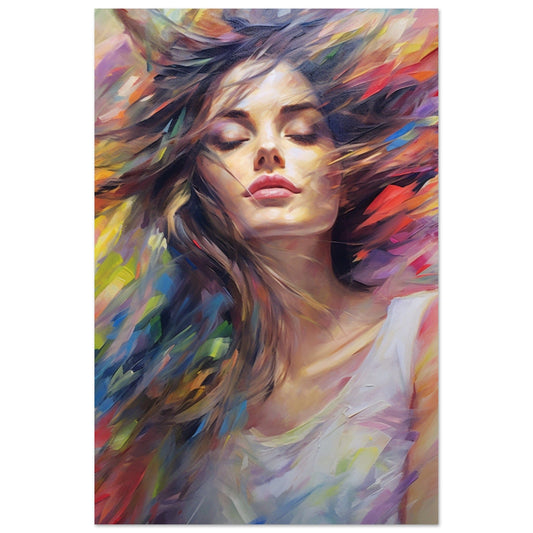 Gelato Print Material 60x90 cm / 24x36″ Peinture Portrait Femme