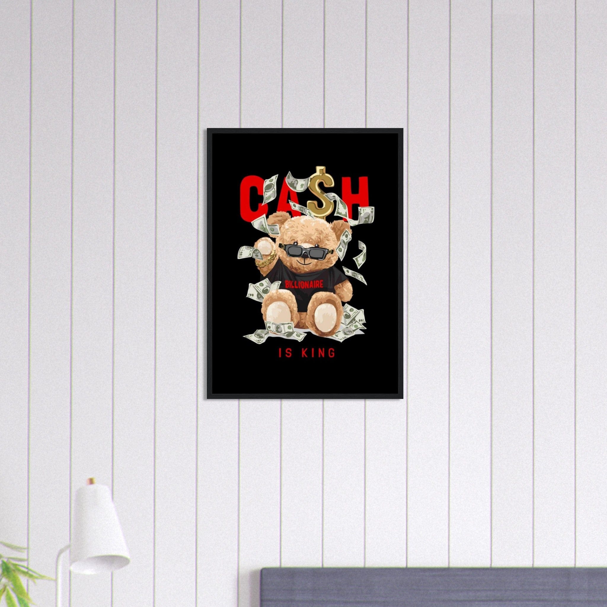 Canvanation Print Material 50x70 cm / 20x28″ Tableau Street Art Cash Is King