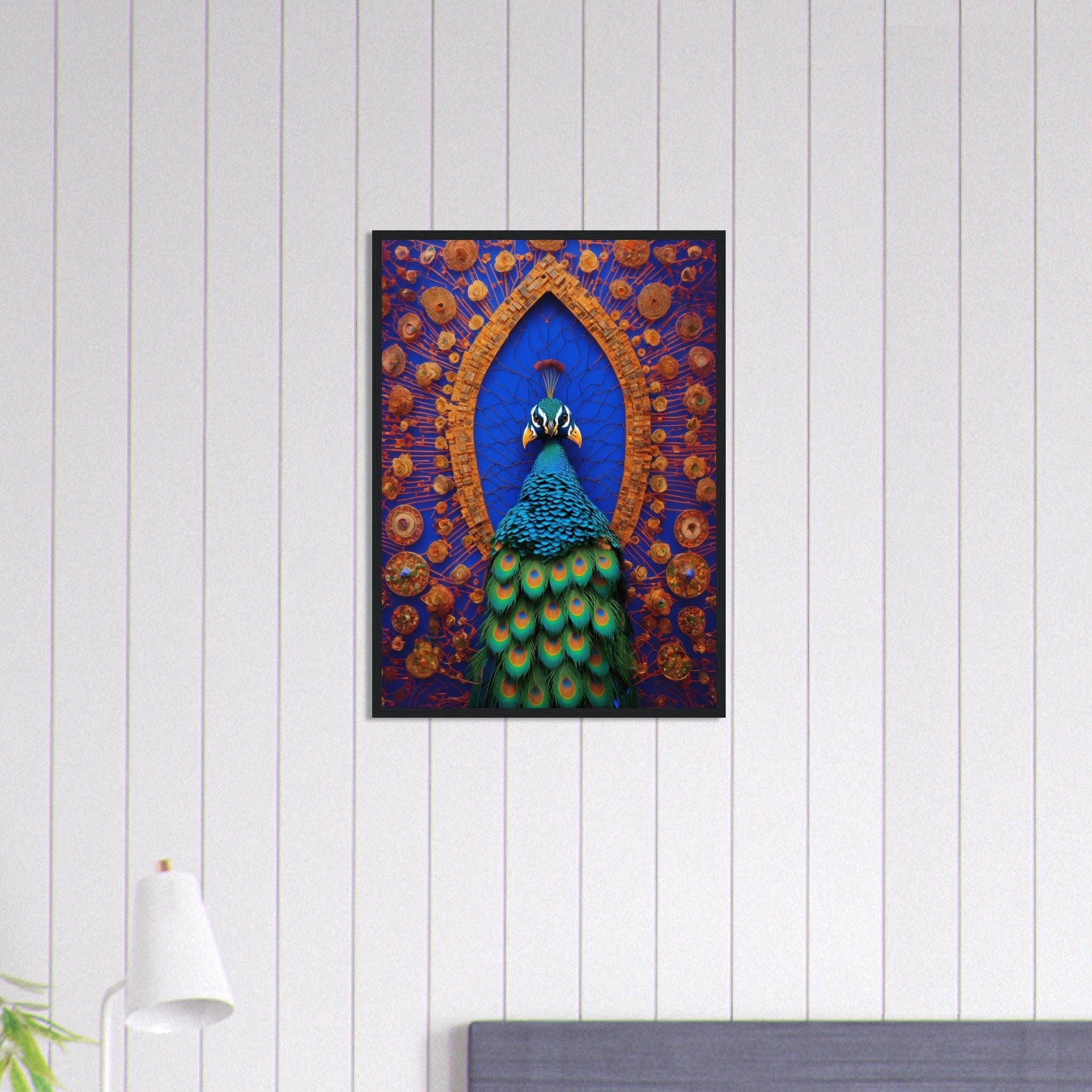 Canvanation Print Material 50x70 cm / 20x28″ Tableau Paon Splendeur Royale