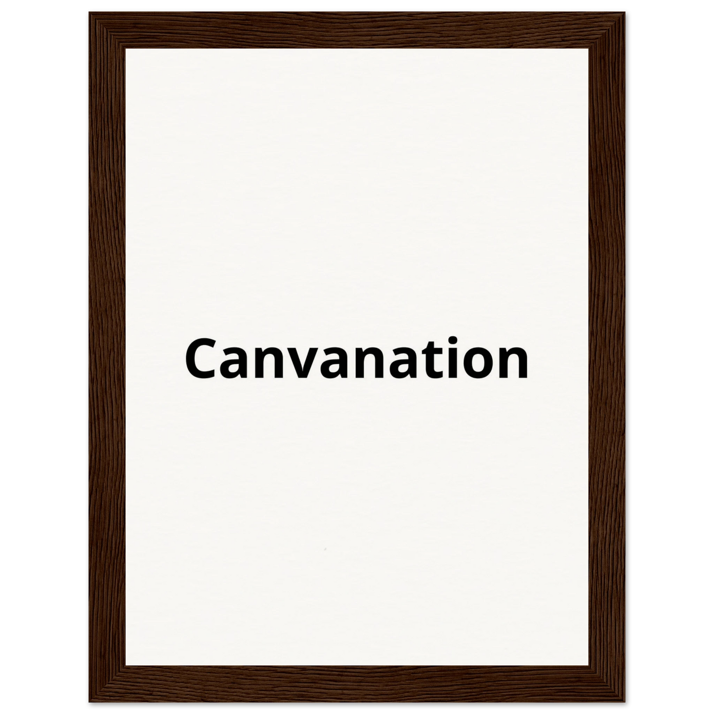 Canvanation Print Material 15x20 cm / 6x8″ / Cadre en bois foncé Tableau Personnalisé