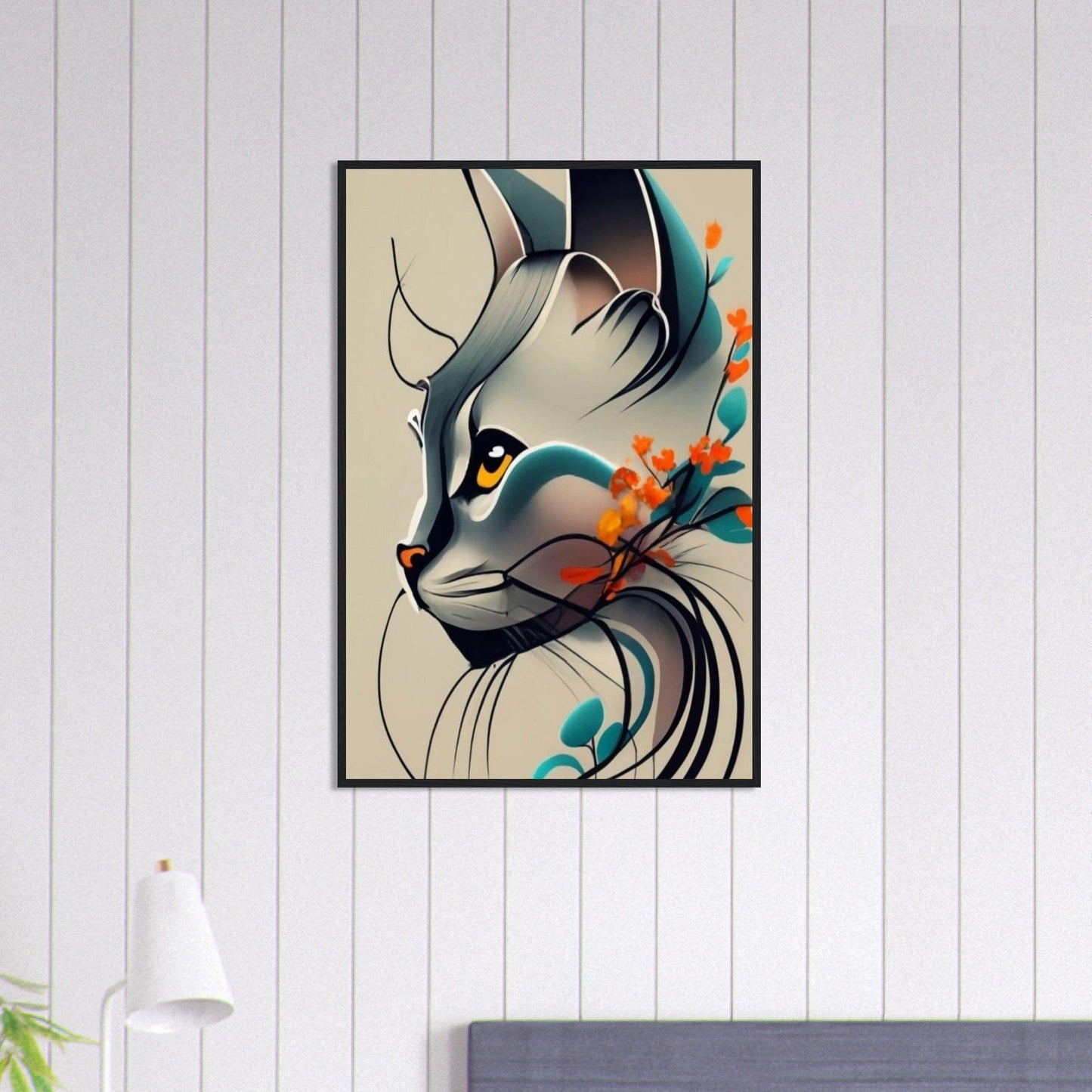 Canvanation Print Material 60x90 cm / 24x36″ Tableau Chat Pop Art Moderne