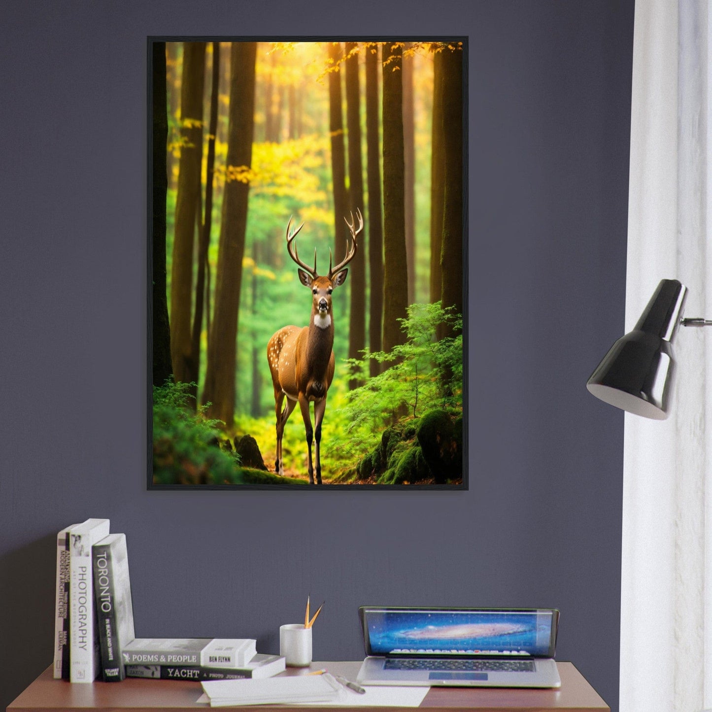 Canvanation Print Material Tableau Cerf Le Roi de la Forêt