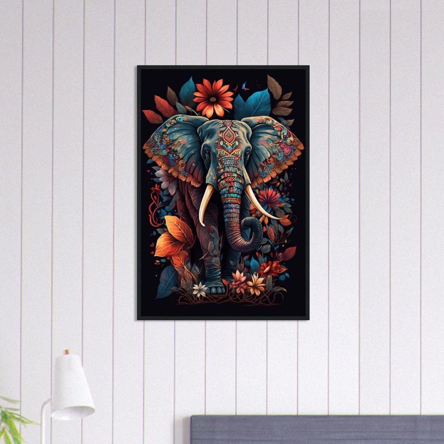 Canvanation Print Material 60x90 cm / 24x36″ Tableau Elephant L'Âme de l'Afrique