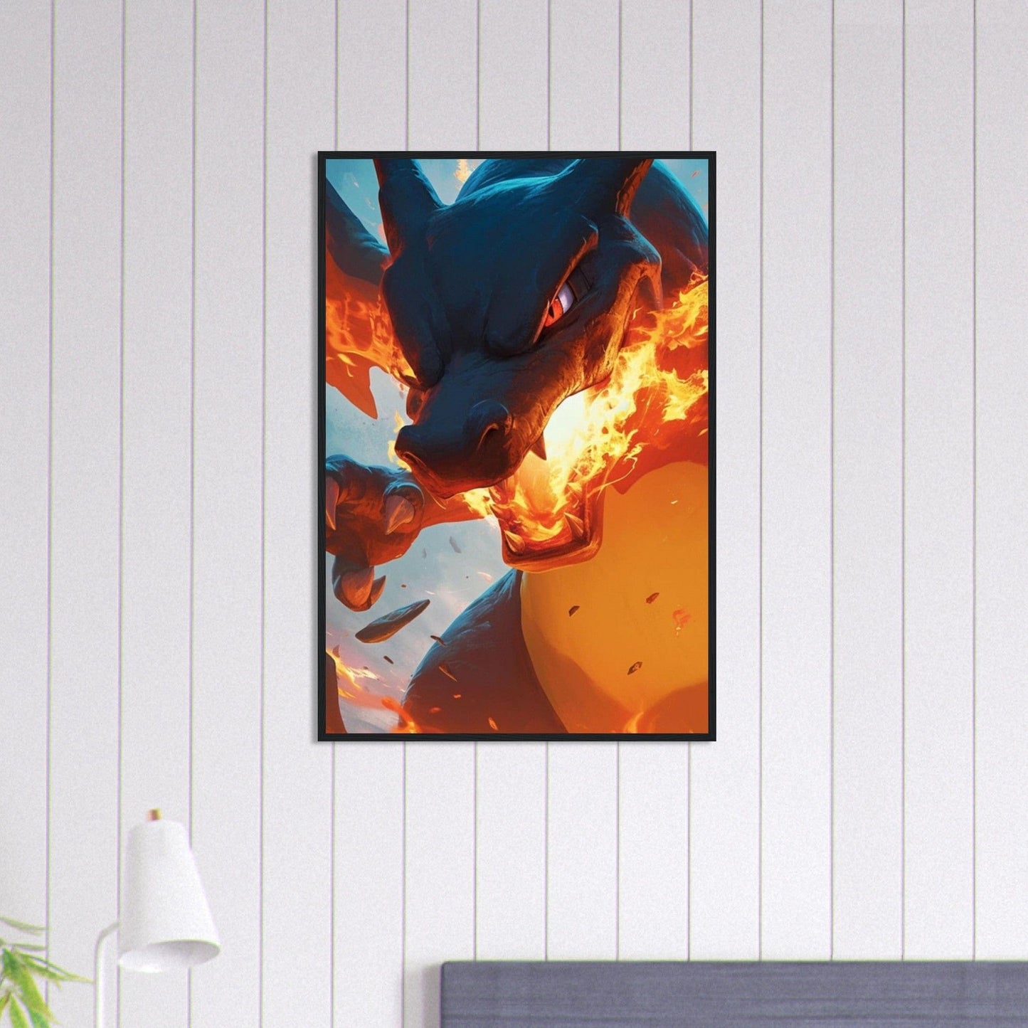 Canvanation Print Material 60x90 cm / 24x36″ Tableau Pokémon Dragon Feu