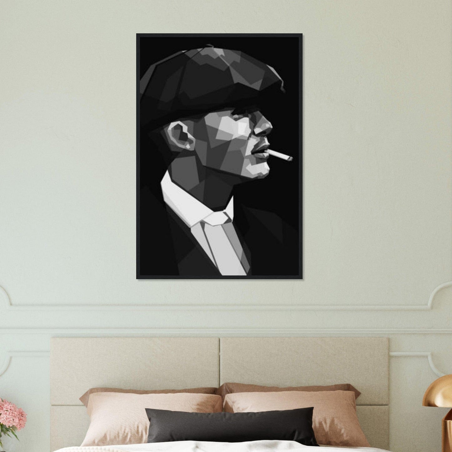 Canvanation Print Material 60x90 cm / 24x36″ Tableau Peaky Blinder Avec Berret