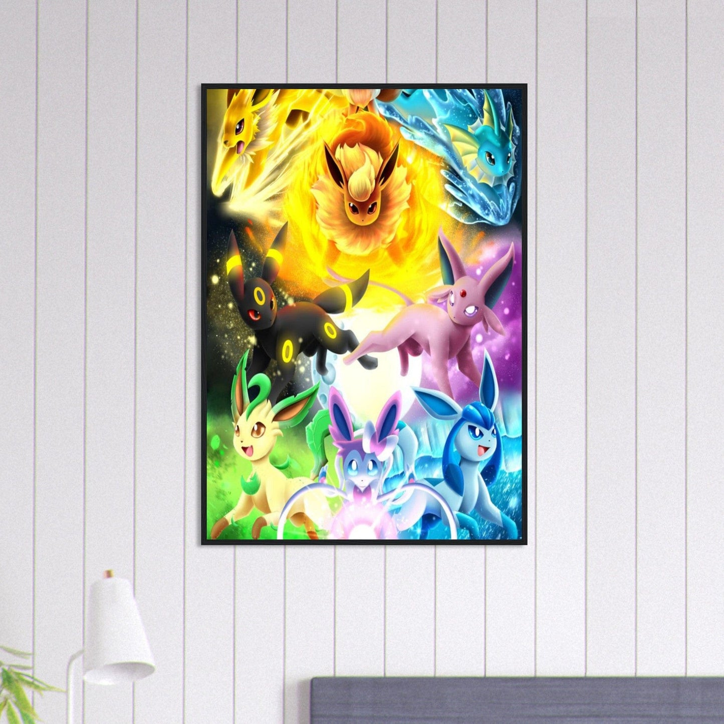 Canvanation Print Material 70x100 cm / 28x40″ Tableau Personnages Pokémon - Chambre Enfant