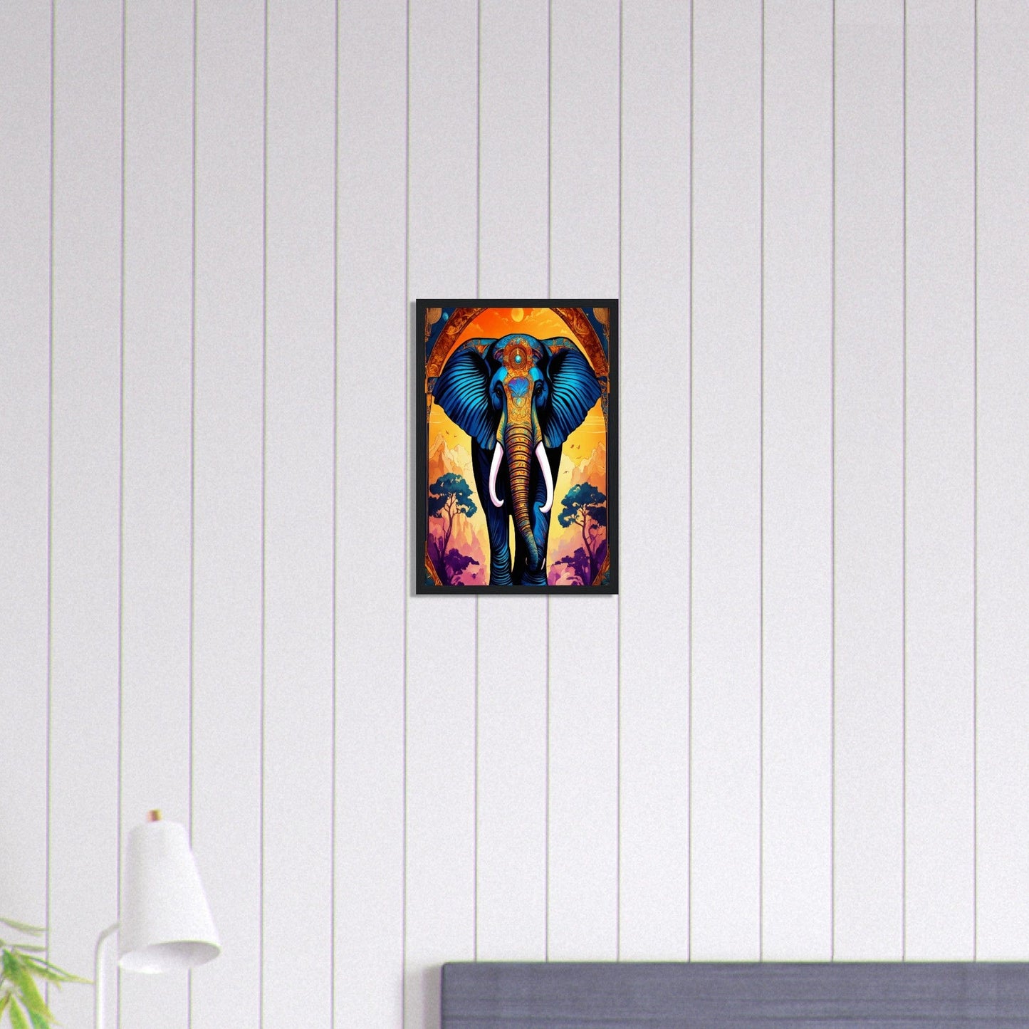 Canvanation Print Material 30x45 cm / 12x18″ Tableau Elephant Caresse D'ivoire