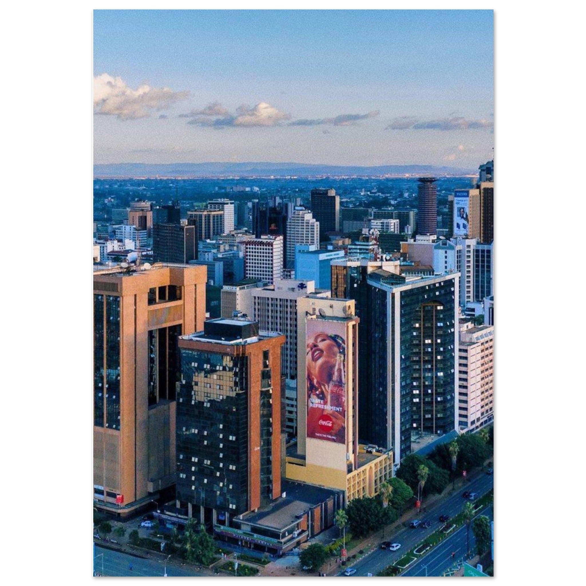 Gelato Print Material A0 (84.1 x 118.9 cm) Affiche Africain Ville Kenya