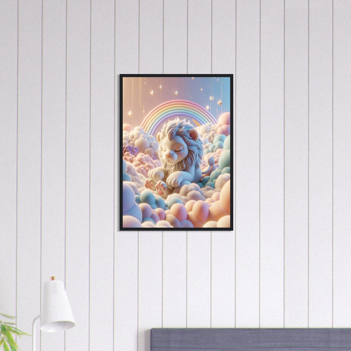 Canvanation Print Material 50x70 cm / 20x28″ Tableau Lionceau Cœur D'ange