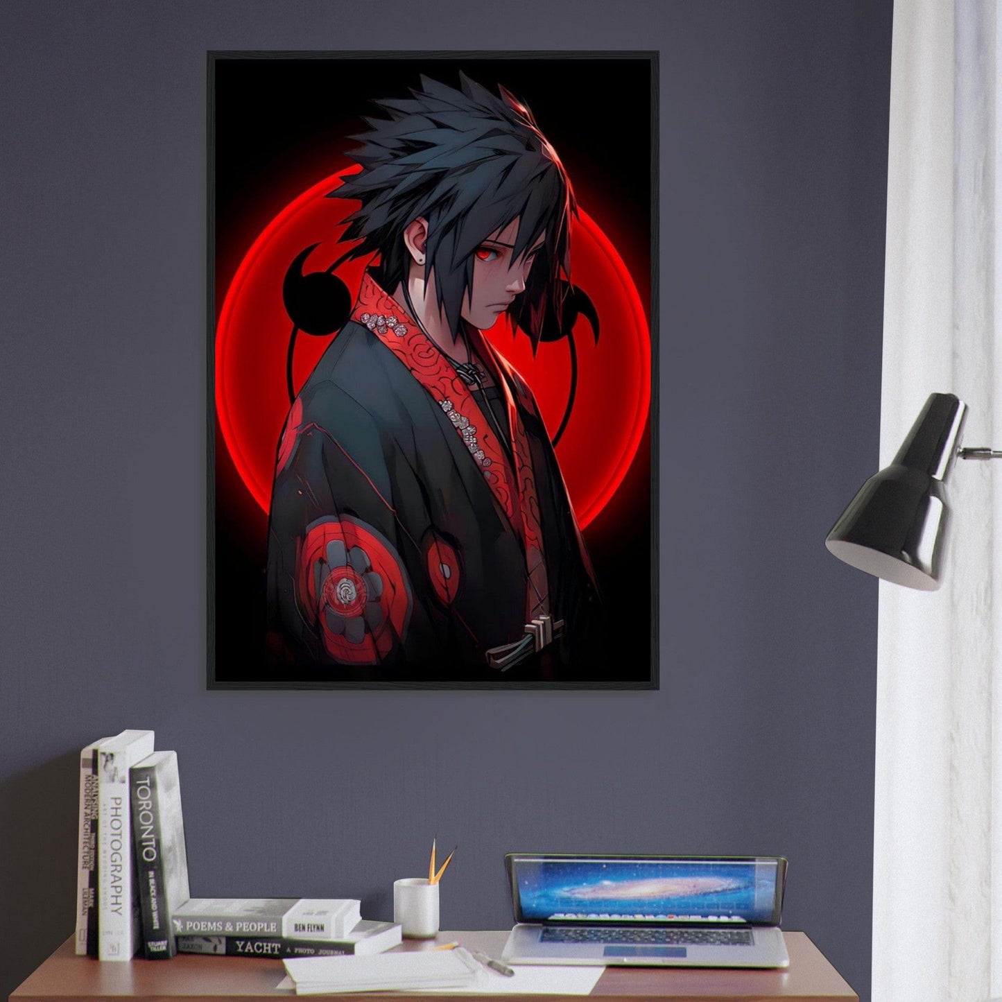 Canvanation Print Material Tableau Naruto Sasuke Uchiha