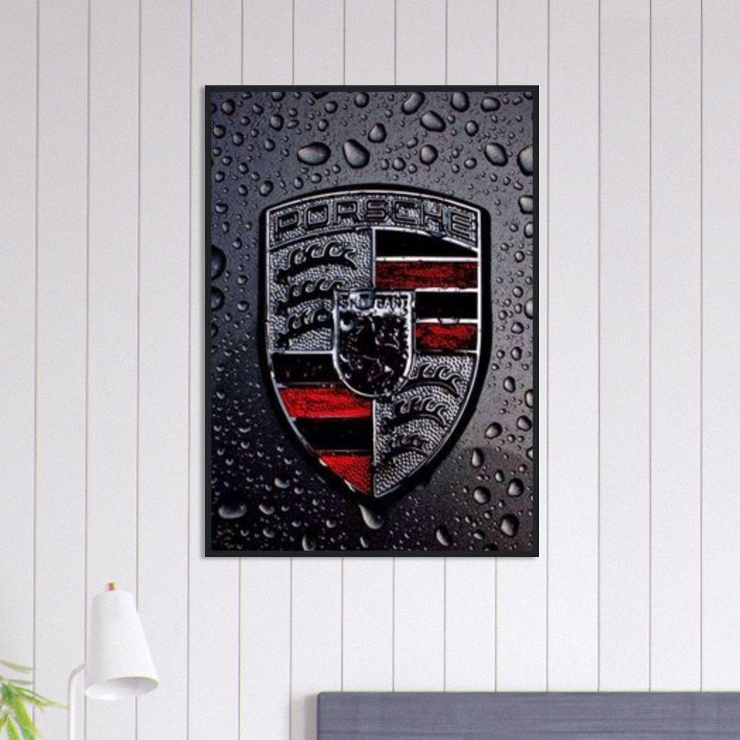 Canvanation Print Material 70x100 cm / 28x40″ Tableau Logo Porsche