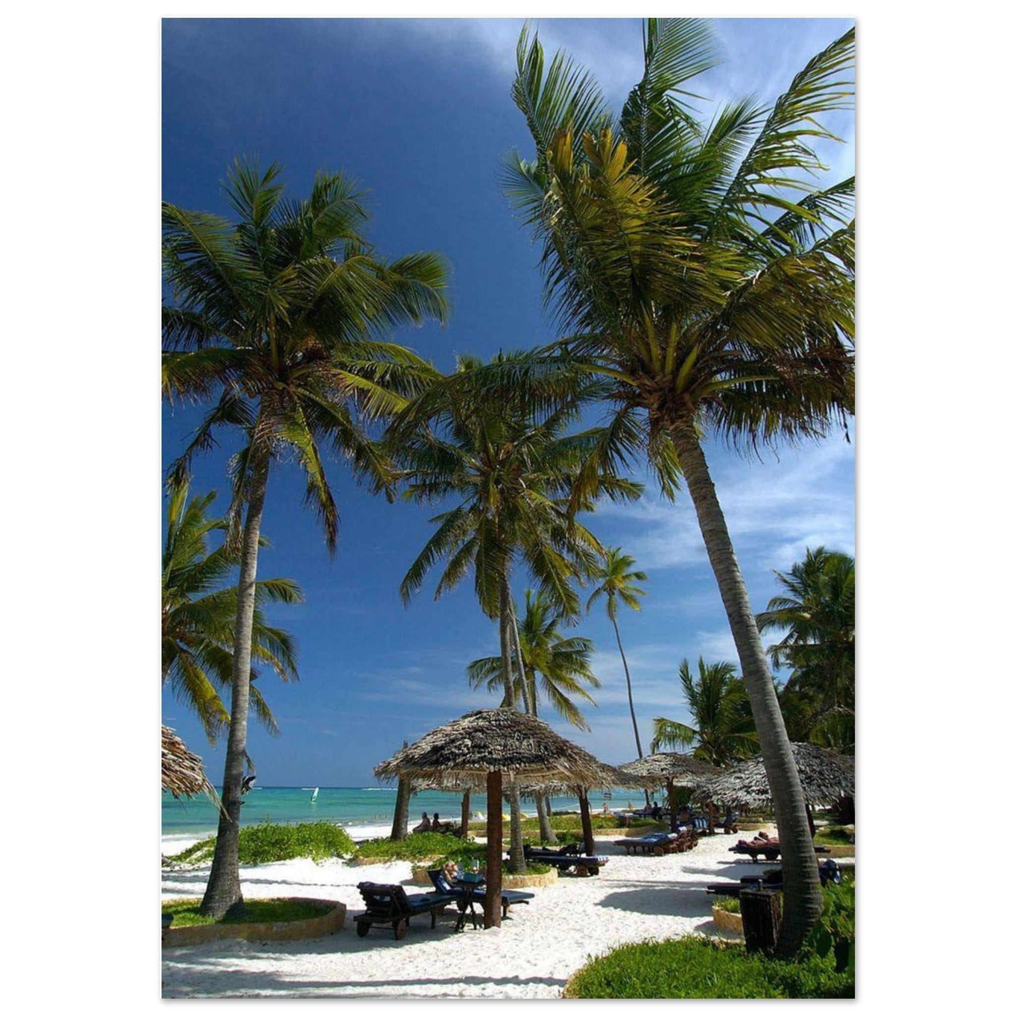 Gelato Print Material A0 (84.1 x 118.9 cm) Tableau Africain Plage