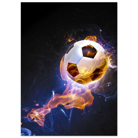 Canvanation Print Material 13x18 cm / 5x7″ Poster Football Illustration Feu