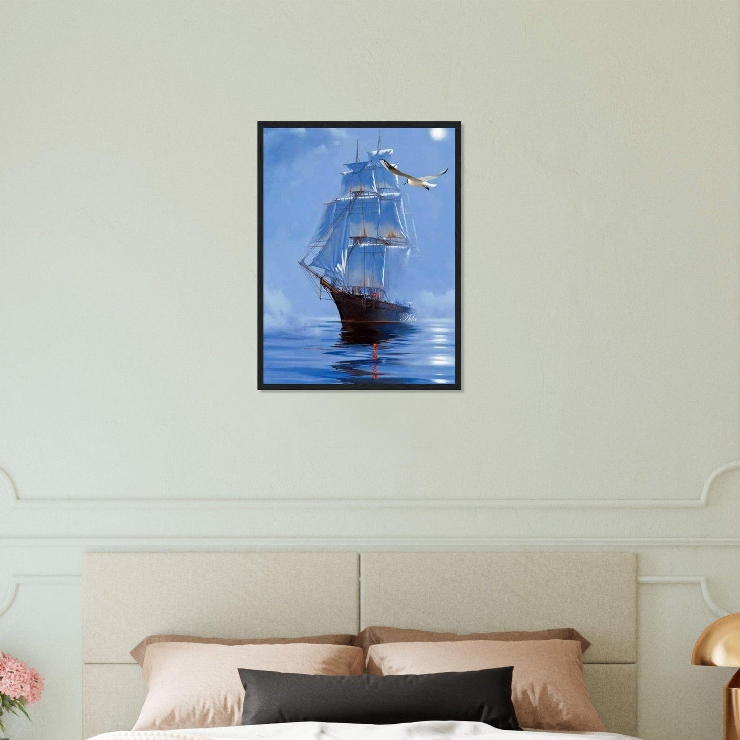 Gelato Print Material Tableau De Bateau En Mer