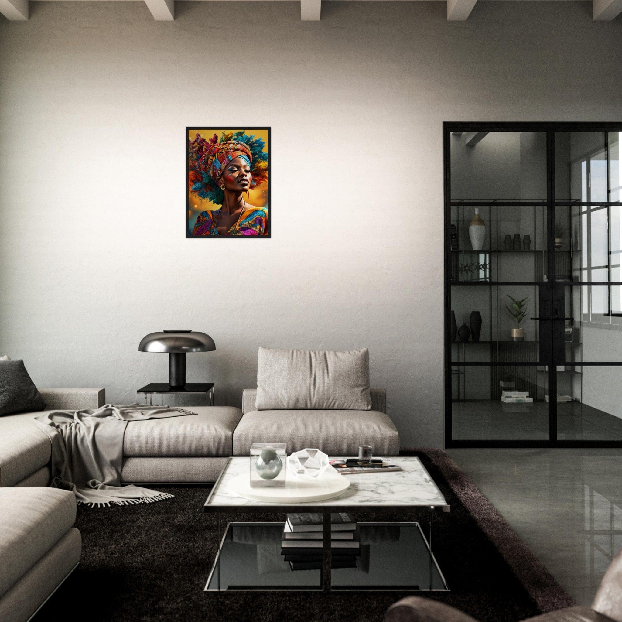 Canvanation Print Material Peinture Femme Afro