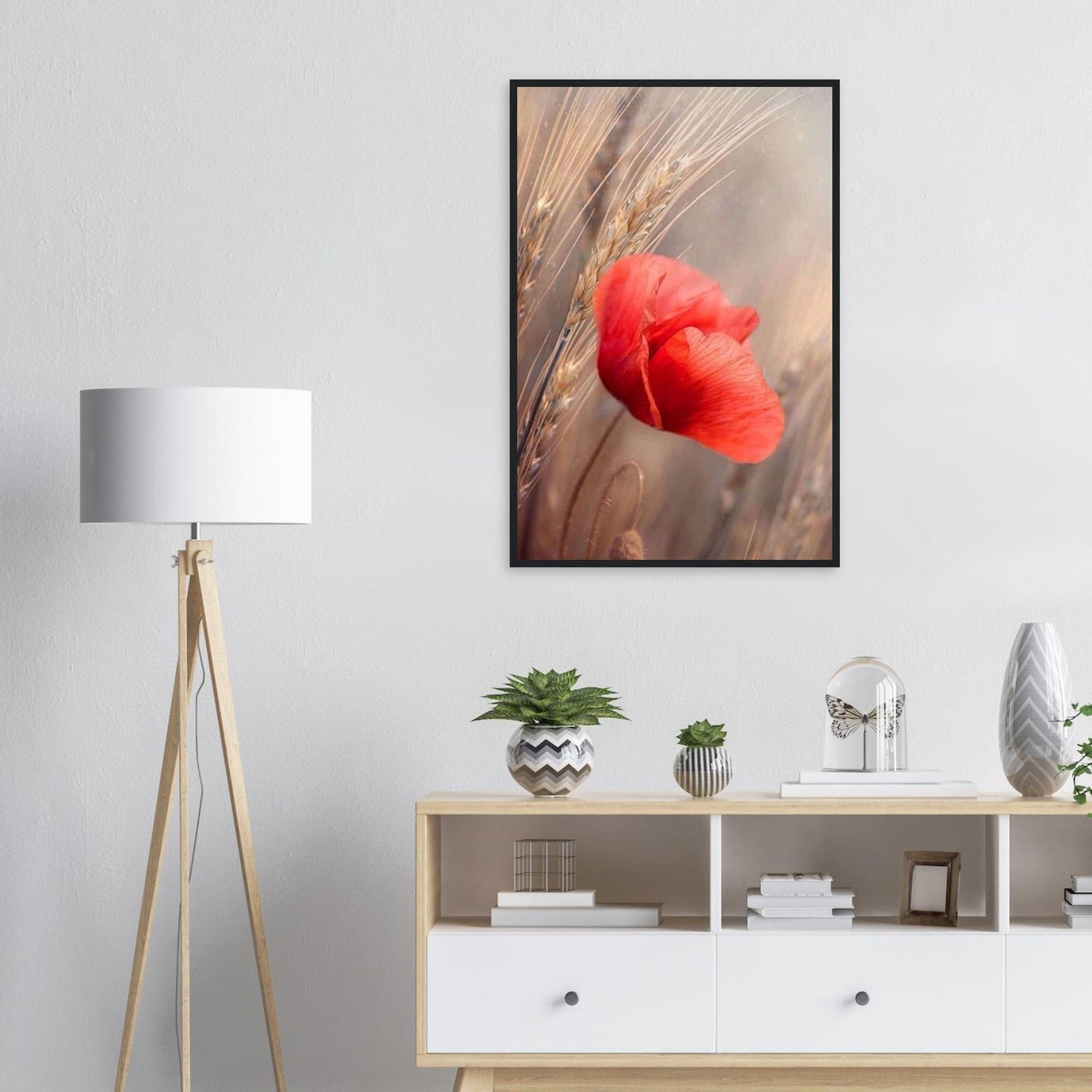 Canvanation Print Material Tableau Coquelicot Célèbre