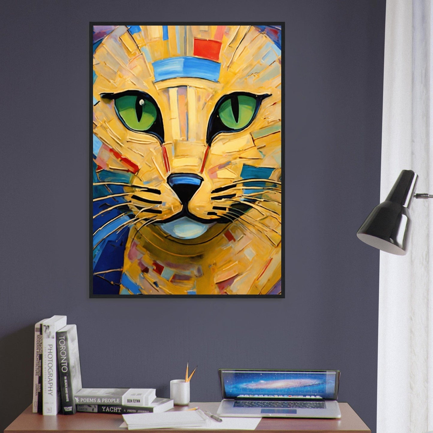 Canvanation Print Material Tableau Chat Rêverie Nocturne