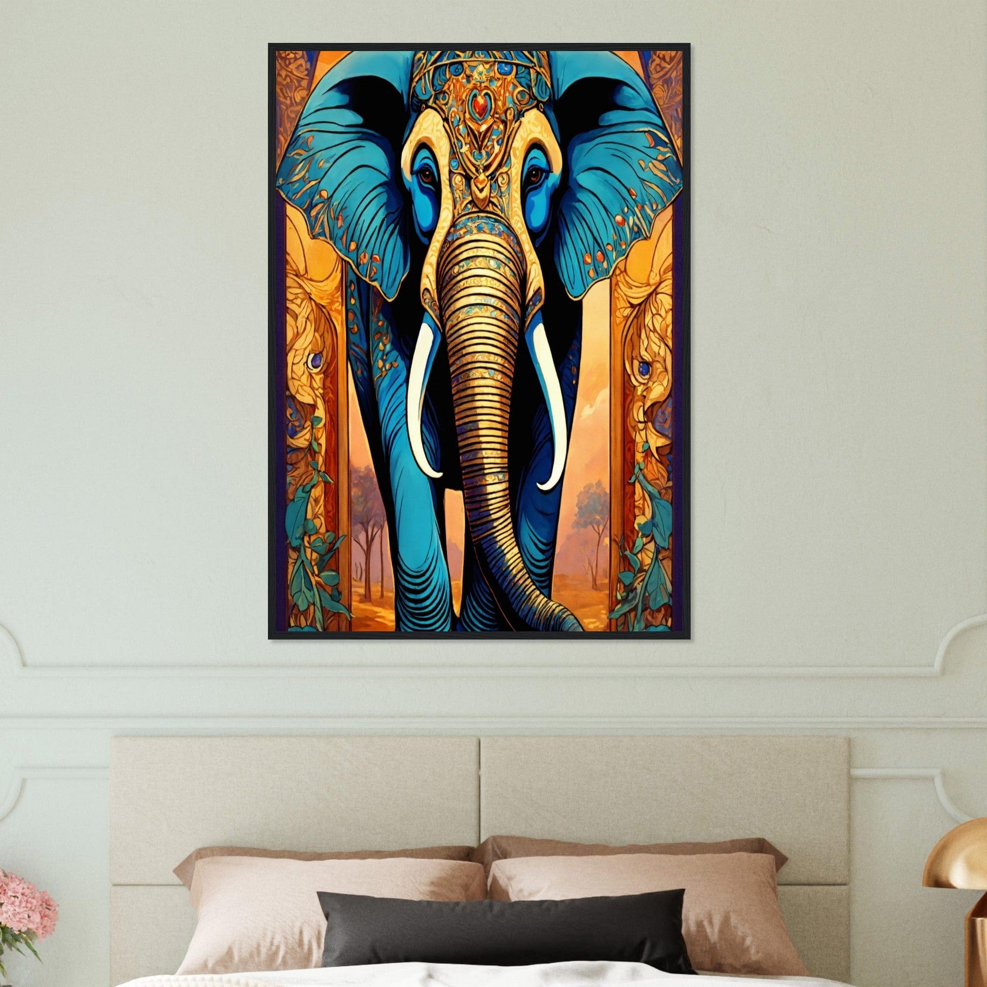 Canvanation Print Material Tableau Elephant Roi Des Plaines