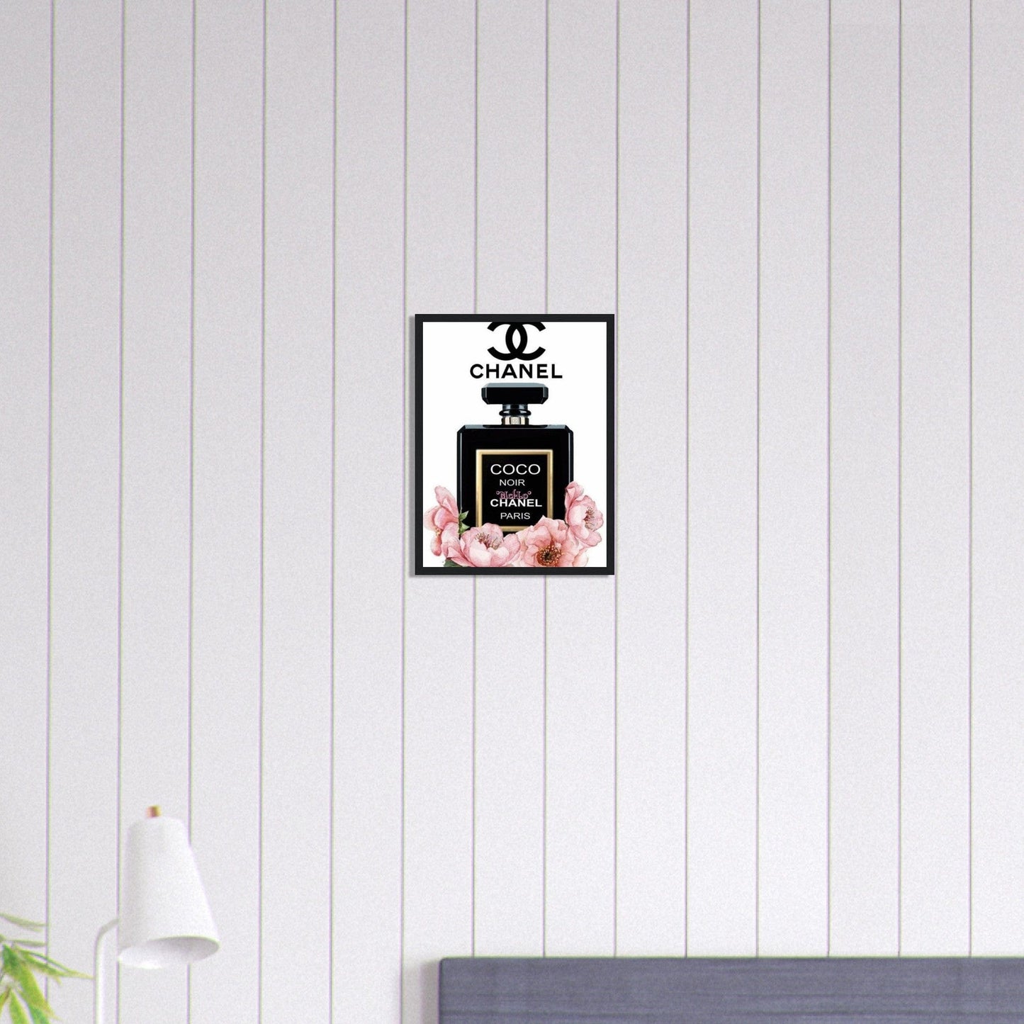 Canvanation Print Material 30x40 cm / 12x16″ Tableau Chanel Numéro 5 Noir Et Blanc