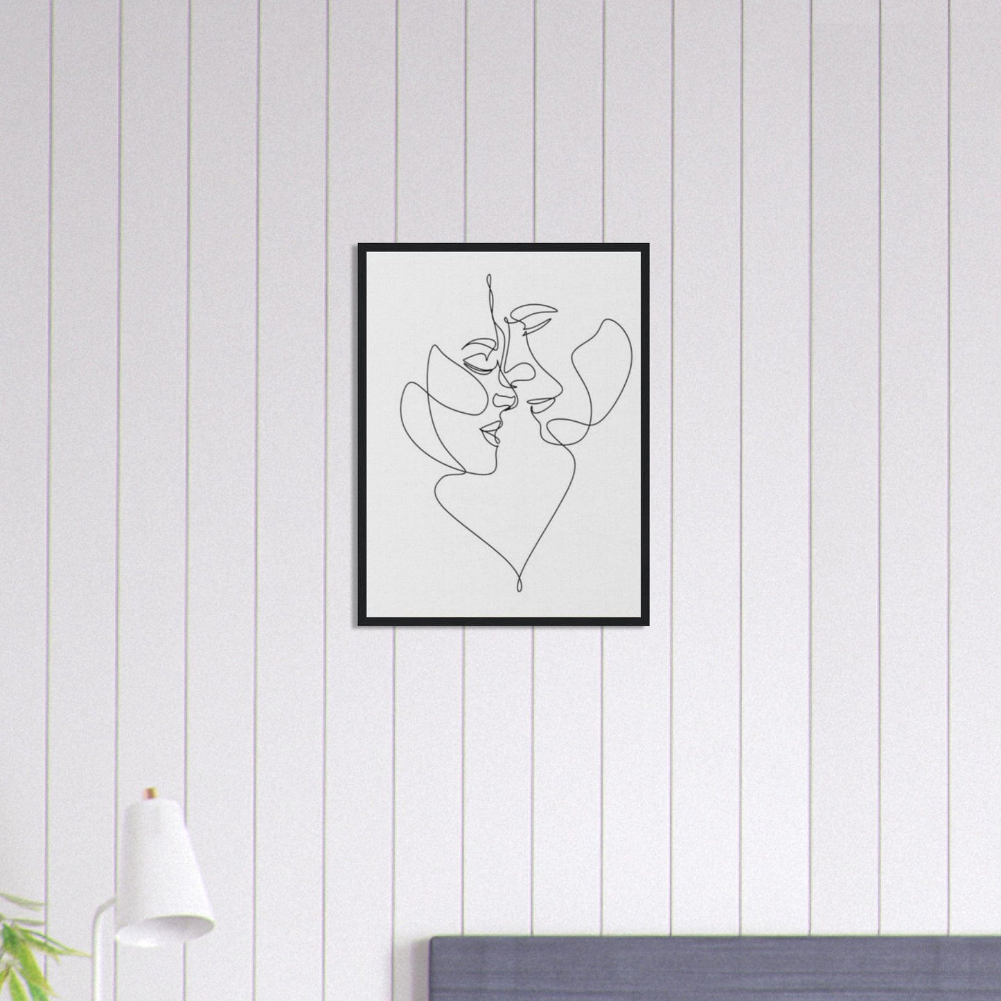 Canvanation Print Material 45x60 cm / 18x24″ Tableau Couple L'amour tissé