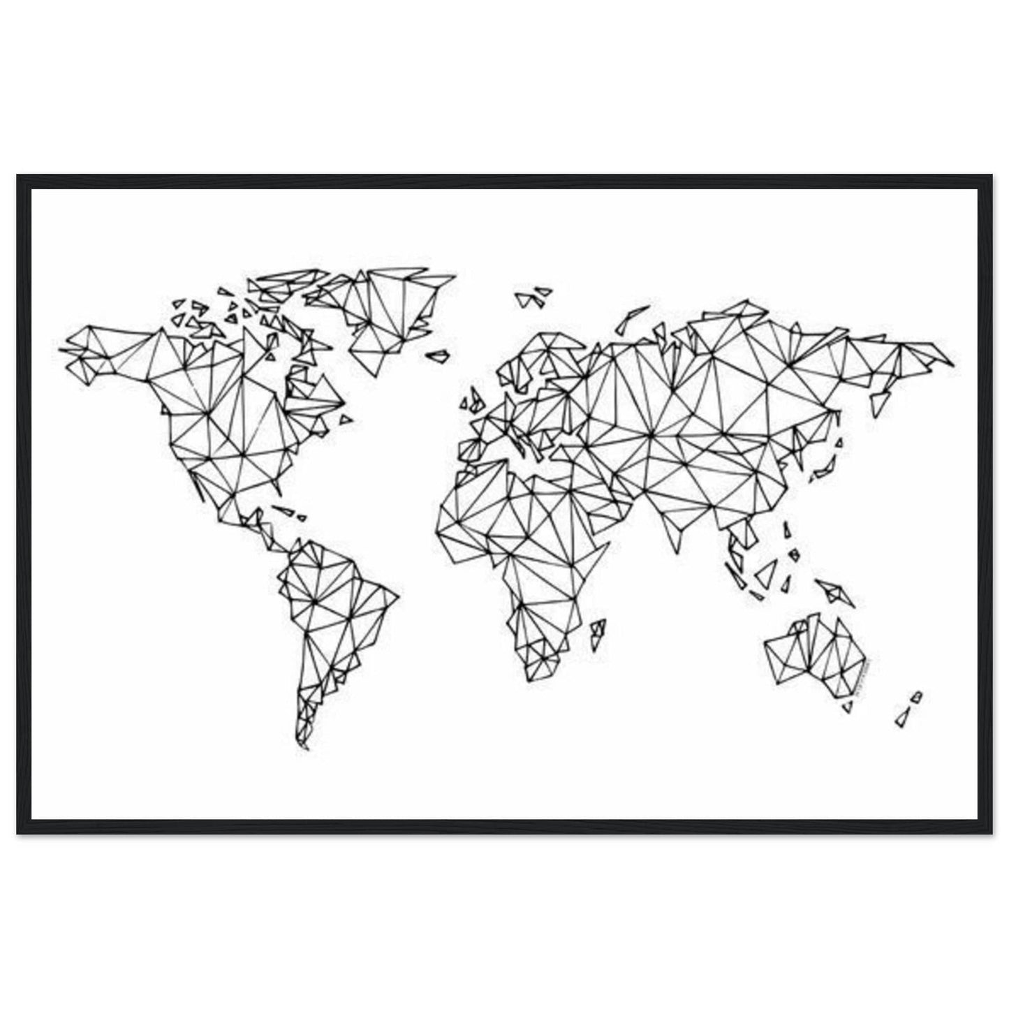 Canvanation Print Material 60x90 cm / 24x36″ Tableau Planisphere Du Monde - Destinations Infinies