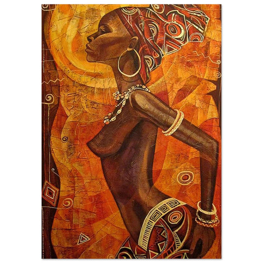 Gelato Print Material A1 (59.4 x 84.1  cm) Affiche Africain Femme Mosaique
