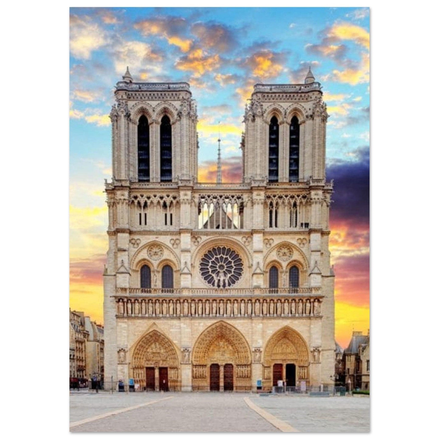 Canvanation Print Material A1 (59.4 x 84.1  cm) Affiche Notre Dame de Paris