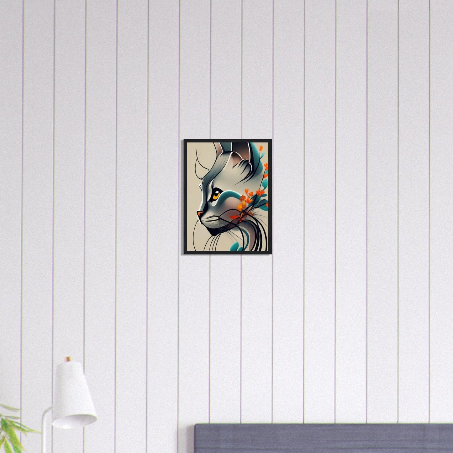 Canvanation Print Material 30x40 cm / 12x16″ Tableau Chat Pop Art Moderne