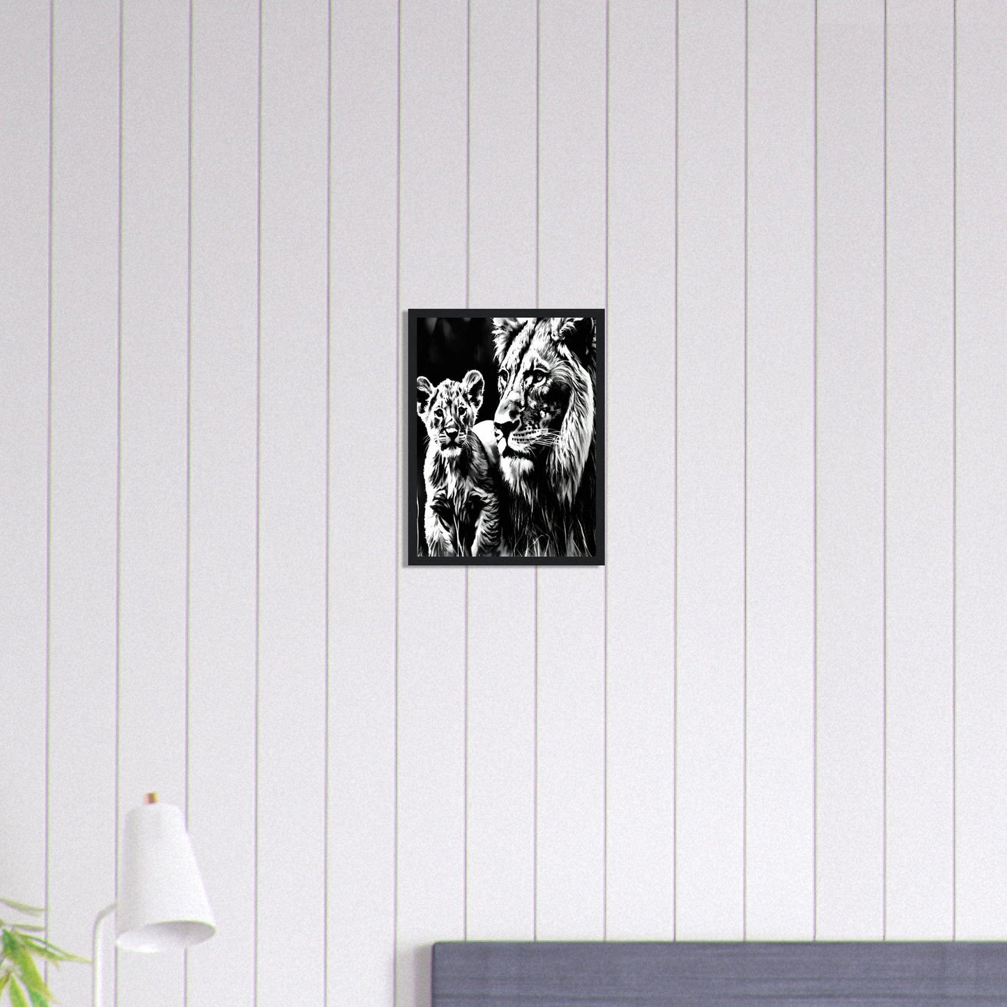 Canvanation Print Material 30x40 cm / 12x16″ Tableau Lionceau Rugissement Naissant