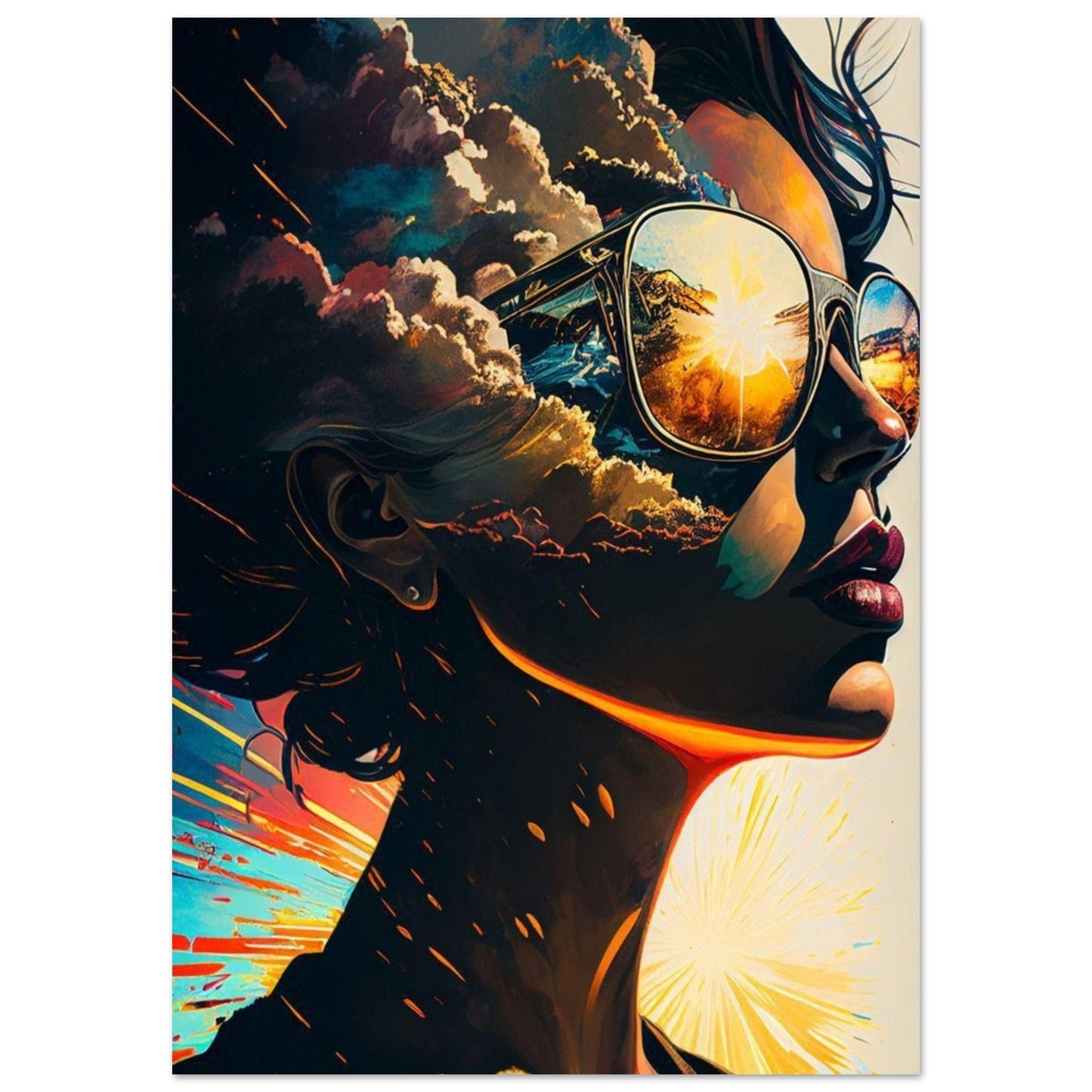Gelato Print Material A0 (84.1 x 118.9  cm) Poster Portrait Femme Ia
