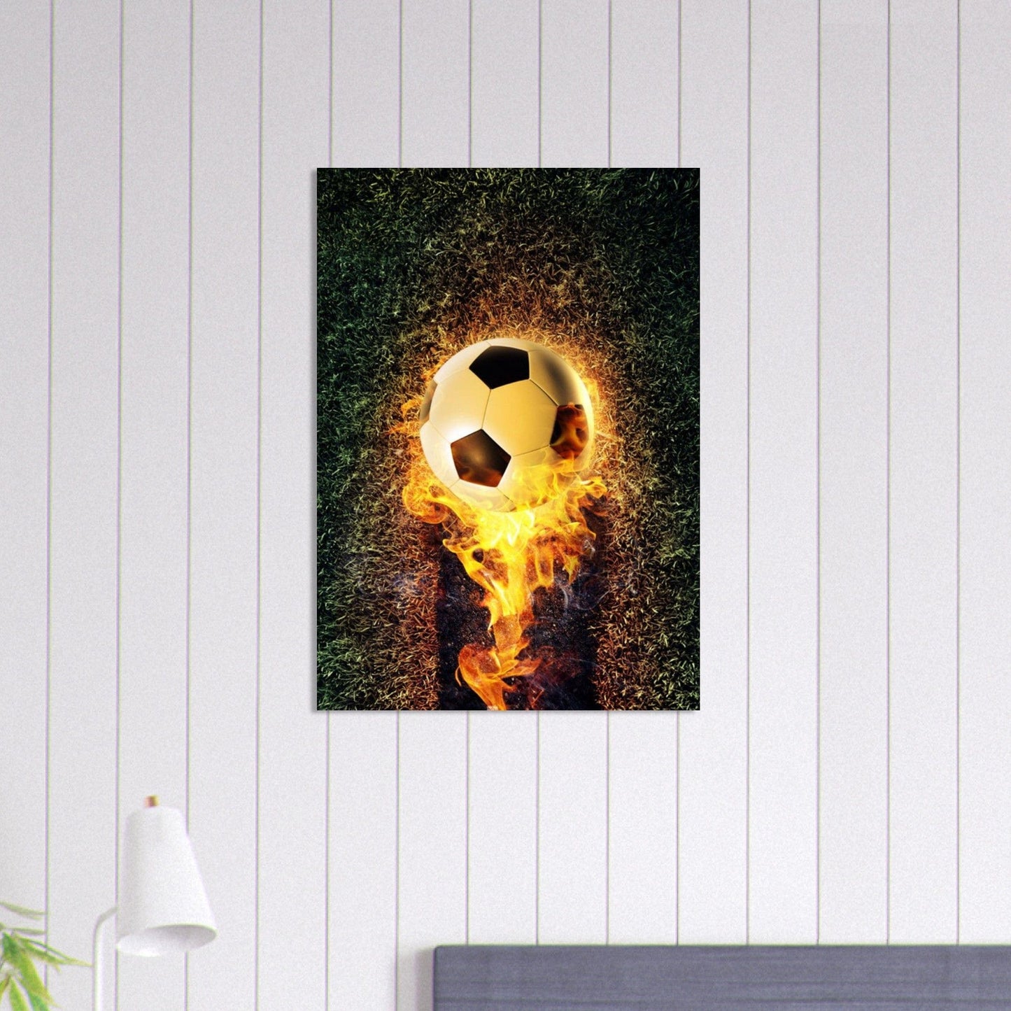 Gelato Print Material Poster Football Terrain Feu