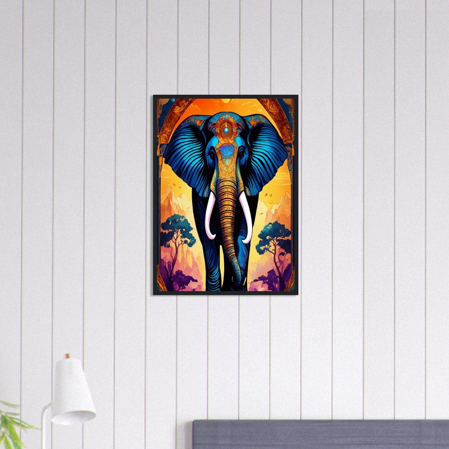 Canvanation Print Material 50x70 cm / 20x28″ Tableau Elephant Caresse D'ivoire